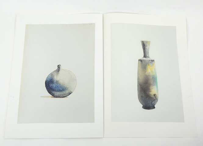 水彩壁絵 Watercolor *The Tender Calf Calf*