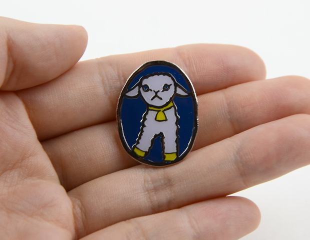 酒井駒子ピンバッジ ラム｜恵文社一乗寺店 オンラインショップ