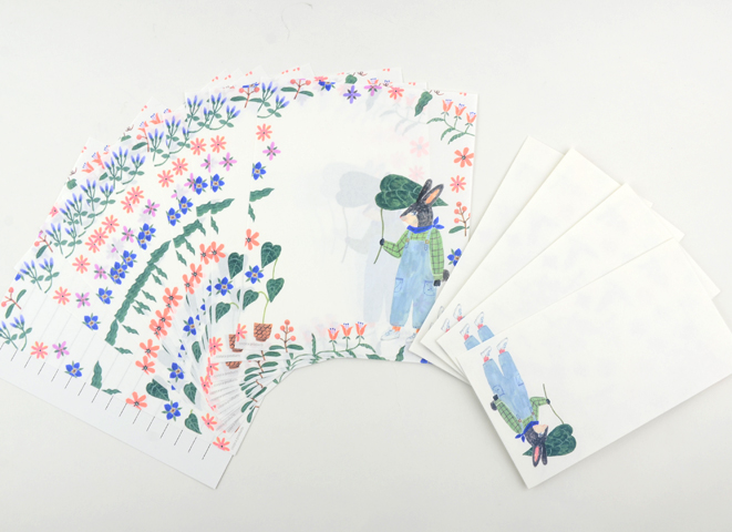 Aiko Fukawa レターセット Rabbit Letter（うさぎ）｜恵文社