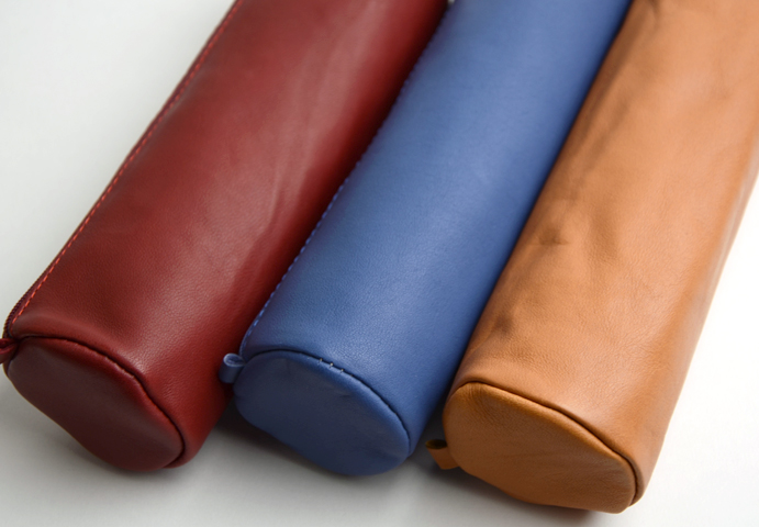 貴重品デットストックモンブランレザーペンケース【ダークブラウン】