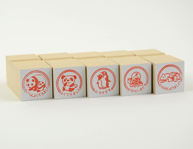 36サブロ『よくできました』ハンコ 動物編 5個セット｜恵文社一乗寺店