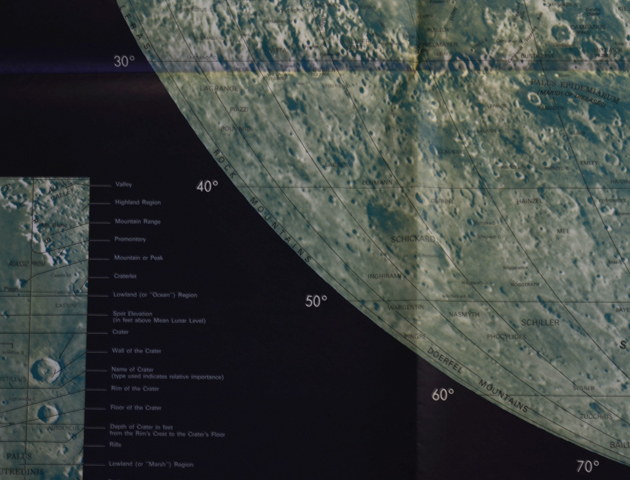 希少】RAND McNALLY 月の地図　ポスター Poster | Map of the Moon by Rand McNally | MORYARTY